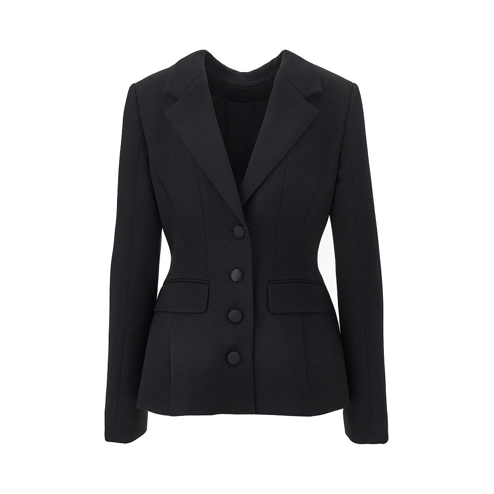 DOLCE&GABBANA Wool double crepe back to front jacket