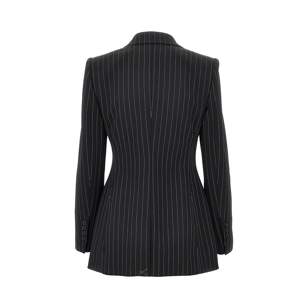 DOLCE&GABBANA Pinstriped wool double-breasted jacket