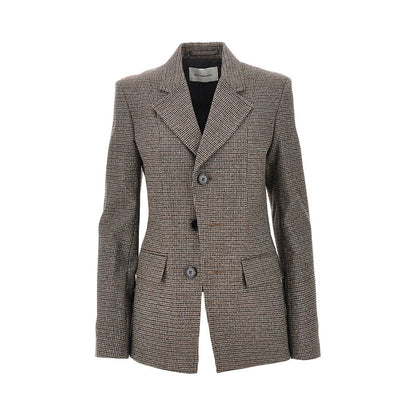 AMI Houndstooth single-breasted jacket