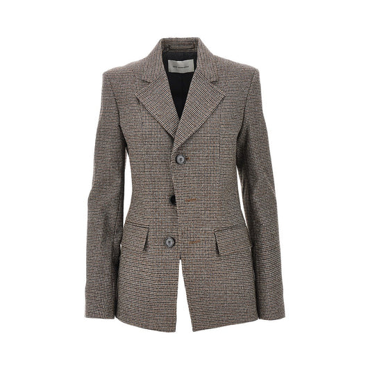 AMI Houndstooth single-breasted jacket