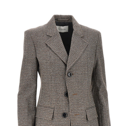 AMI Houndstooth single-breasted jacket