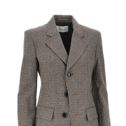 AMI Houndstooth single-breasted jacket