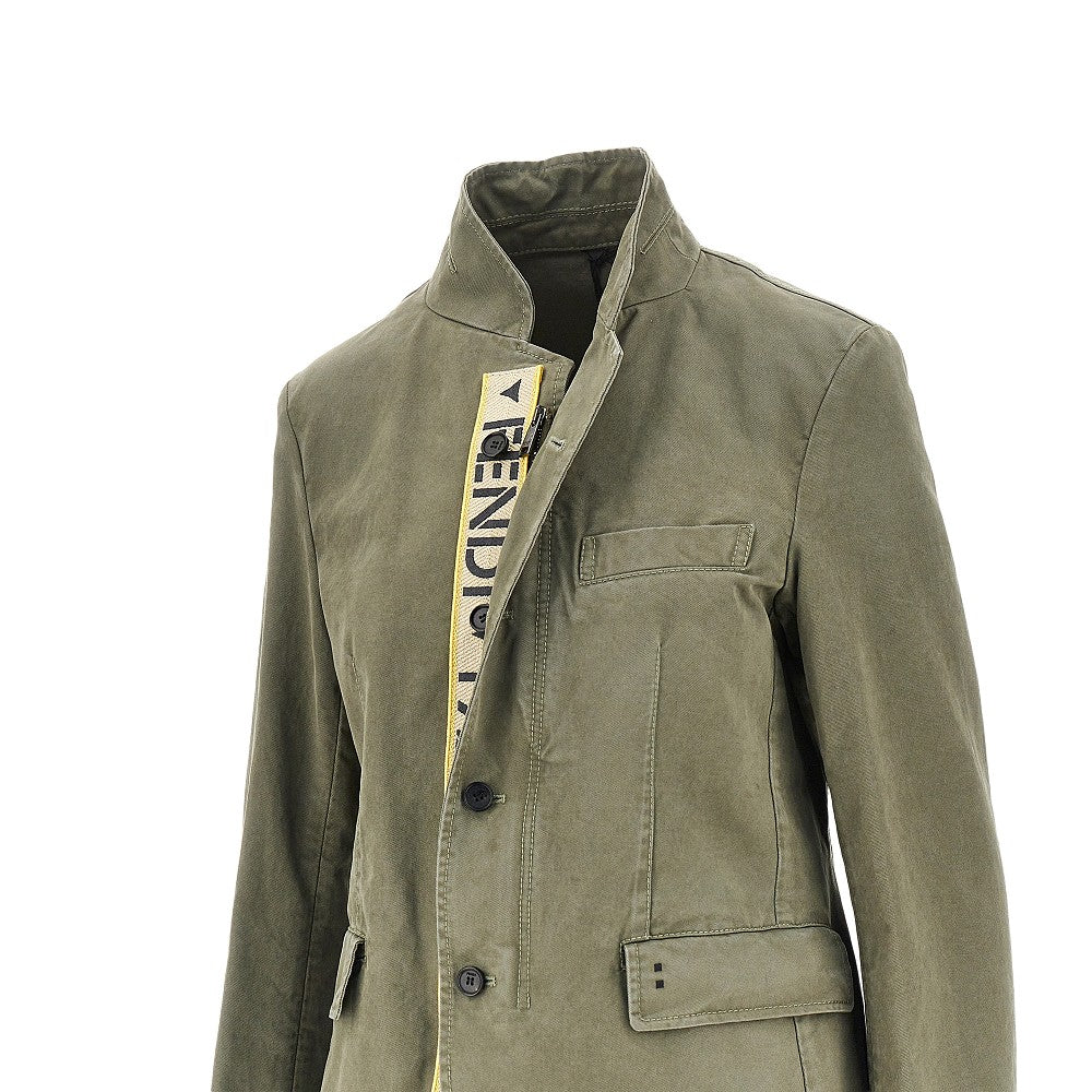 Fendi FENDI Stencil 1925 print drill jacket