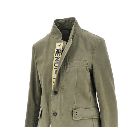 Fendi FENDI Stencil 1925 print drill jacket