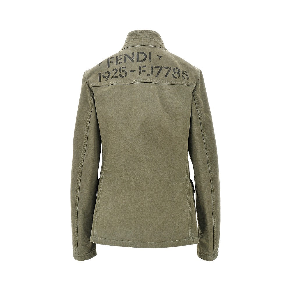 Fendi FENDI Stencil 1925 print drill jacket