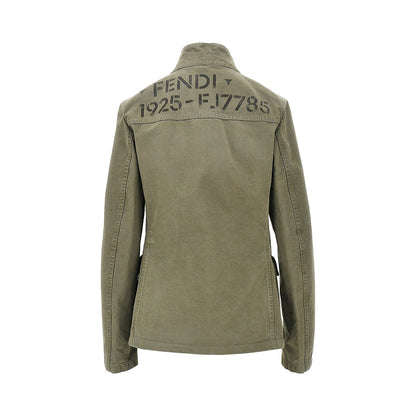 Fendi FENDI Stencil 1925 print drill jacket