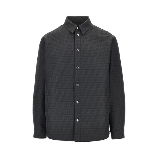 FENDI Padded FF jacquard nylon overshirt