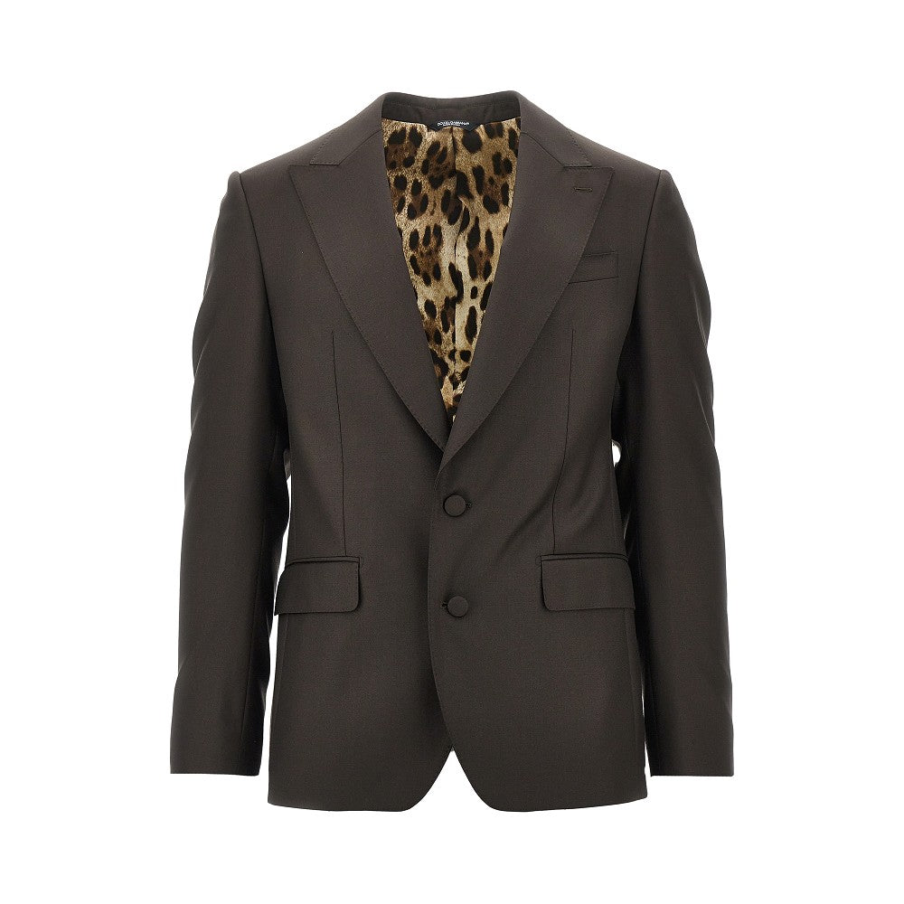 DOLCE&GABBANA Sicilia Light wool single-breasted jacket