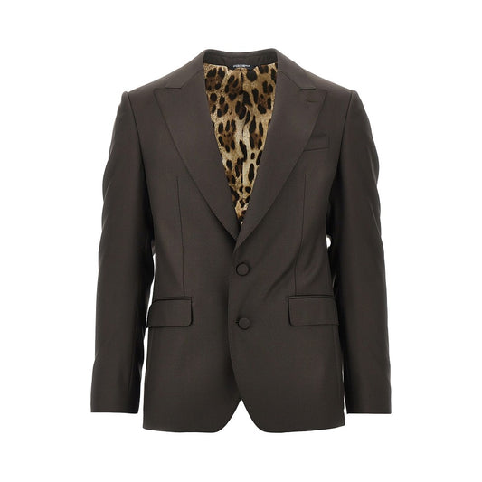 DOLCE&GABBANA Sicilia Light wool single-breasted jacket