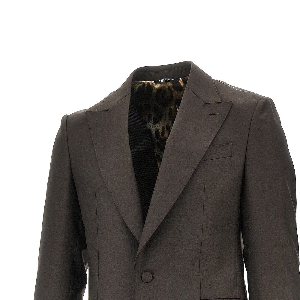 DOLCE&GABBANA Sicilia Light wool single-breasted jacket