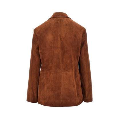 GOLDEN GOOSE Robyn' suede leather single-breasted jacket