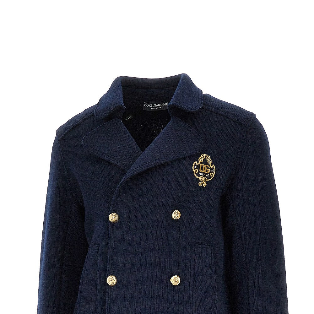DOLCE&GABBANA Knitted double-breasted jacket