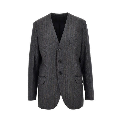 JIL SANDER Pinstriped wool tailored jacket