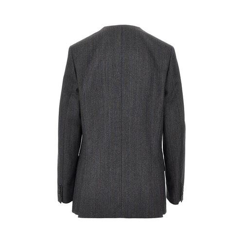 JIL SANDER Pinstriped wool tailored jacket
