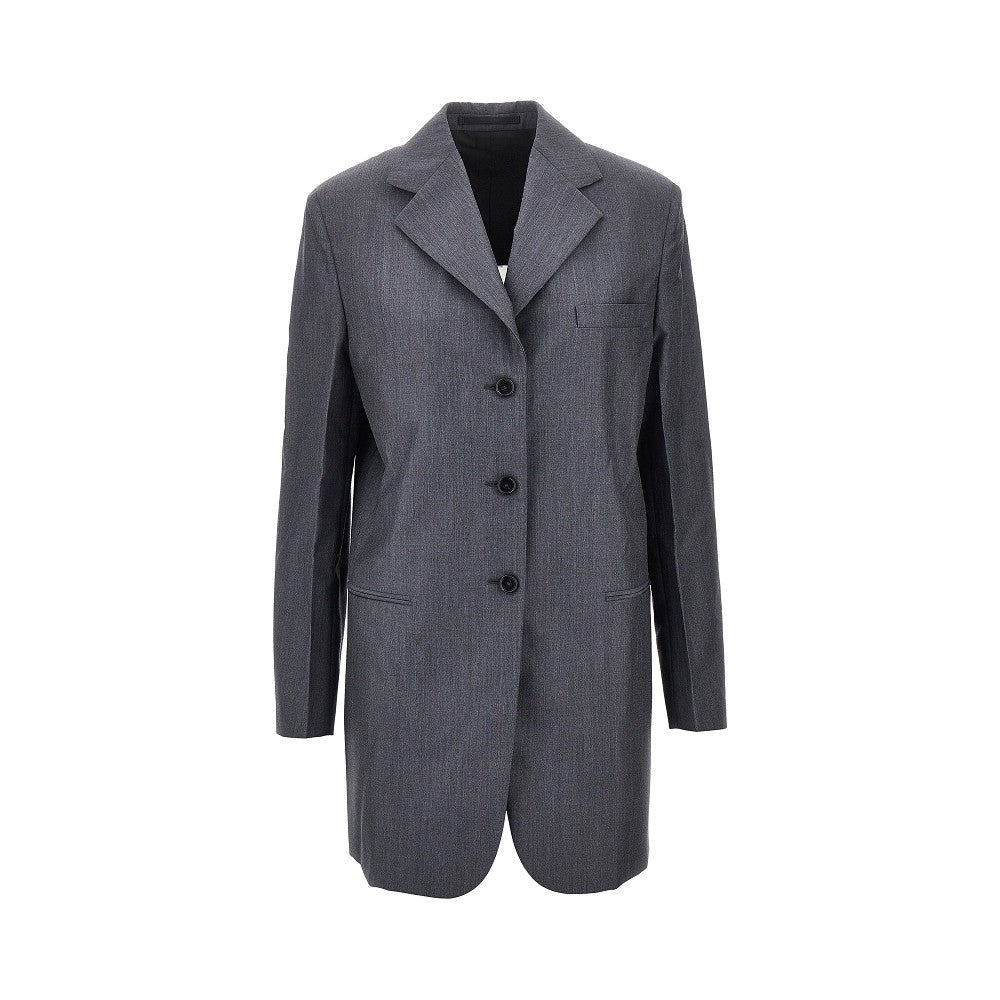 JIL SANDER Fil-à-fil wool tailored jacket