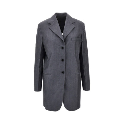 JIL SANDER Fil-à-fil wool tailored jacket
