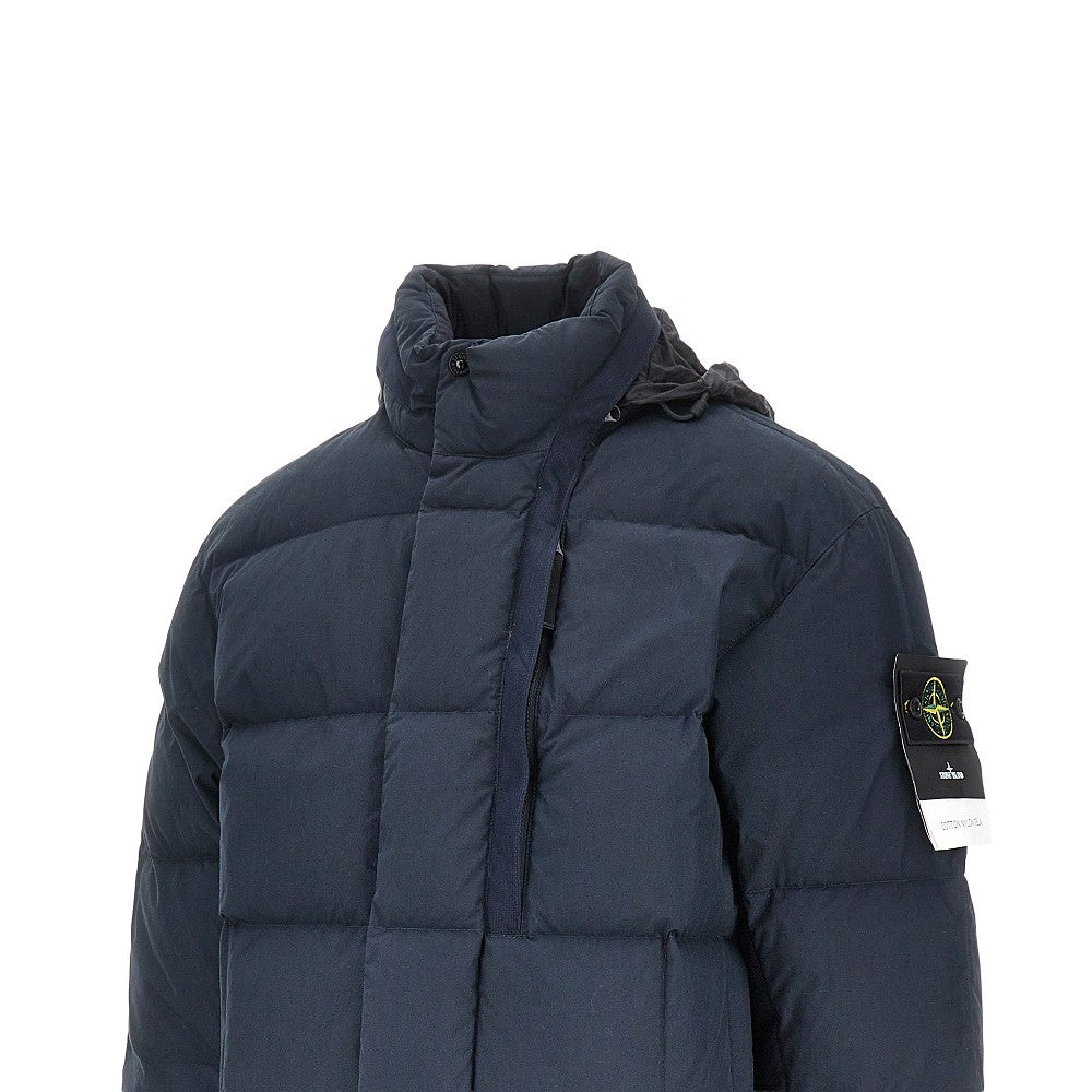 STONE ISLAND Cotton Nylon Tela down jacket