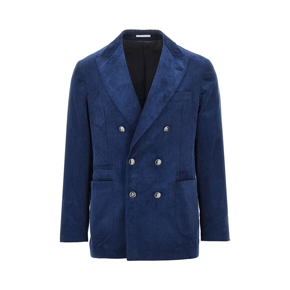 BRUNELLO CUCINELLI Corduroy double-breasted jacket