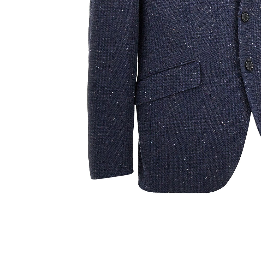 Etro Mouliné tweed single-breasted jacket