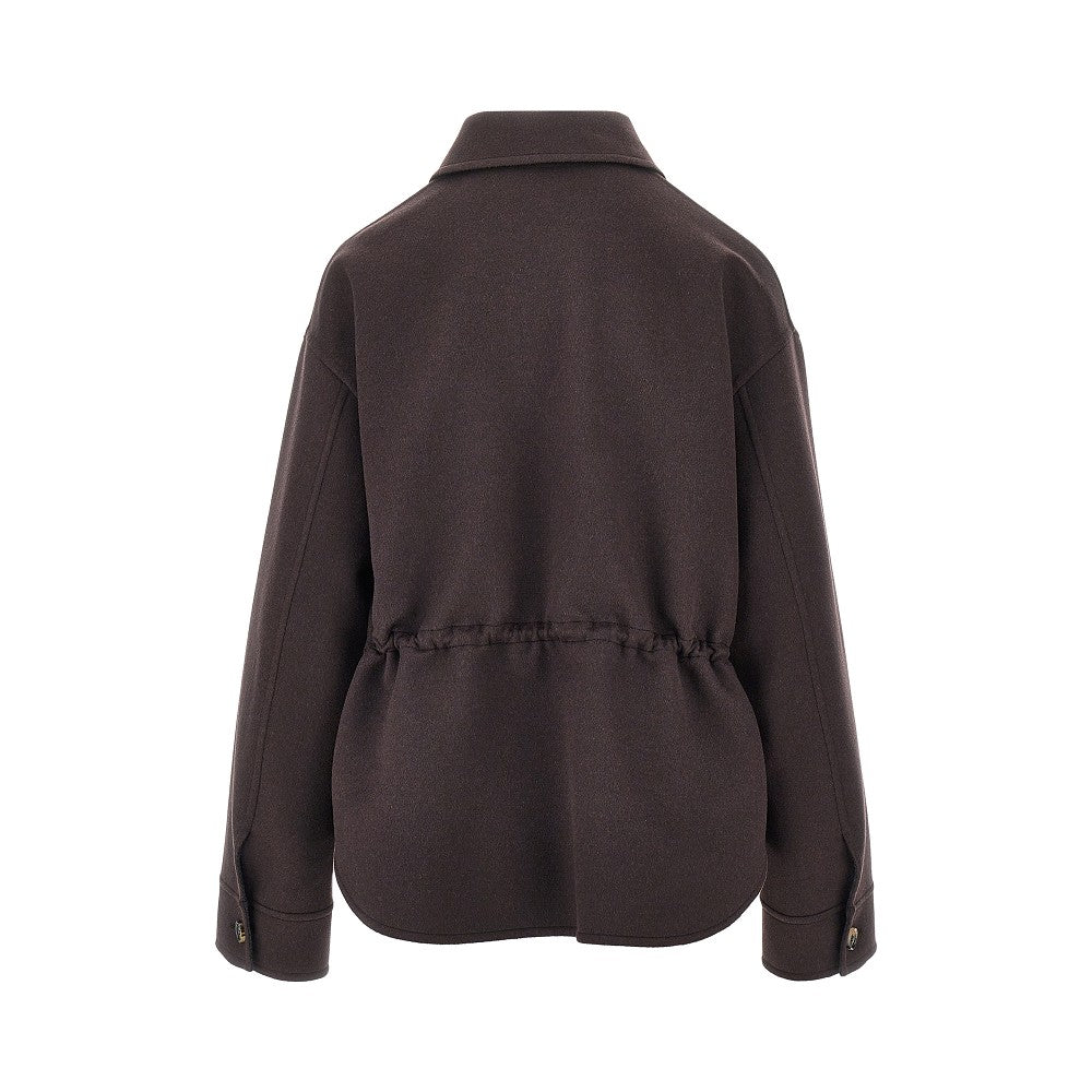 Loewe Wool and cashmere jacket with leather pocket
