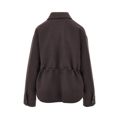 Loewe Wool and cashmere jacket with leather pocket