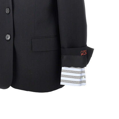 Loewe Single-breasted wool jacket with double cuffs