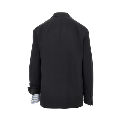 Loewe Single-breasted wool jacket with double cuffs
