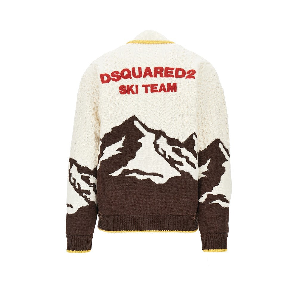 Dsquared2 'Snowy Dream' padded knit jacket