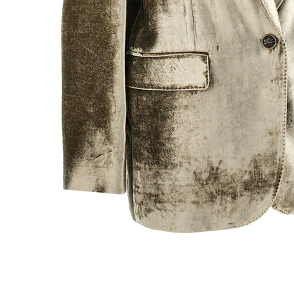 Etro Velvet single-breasted jacket