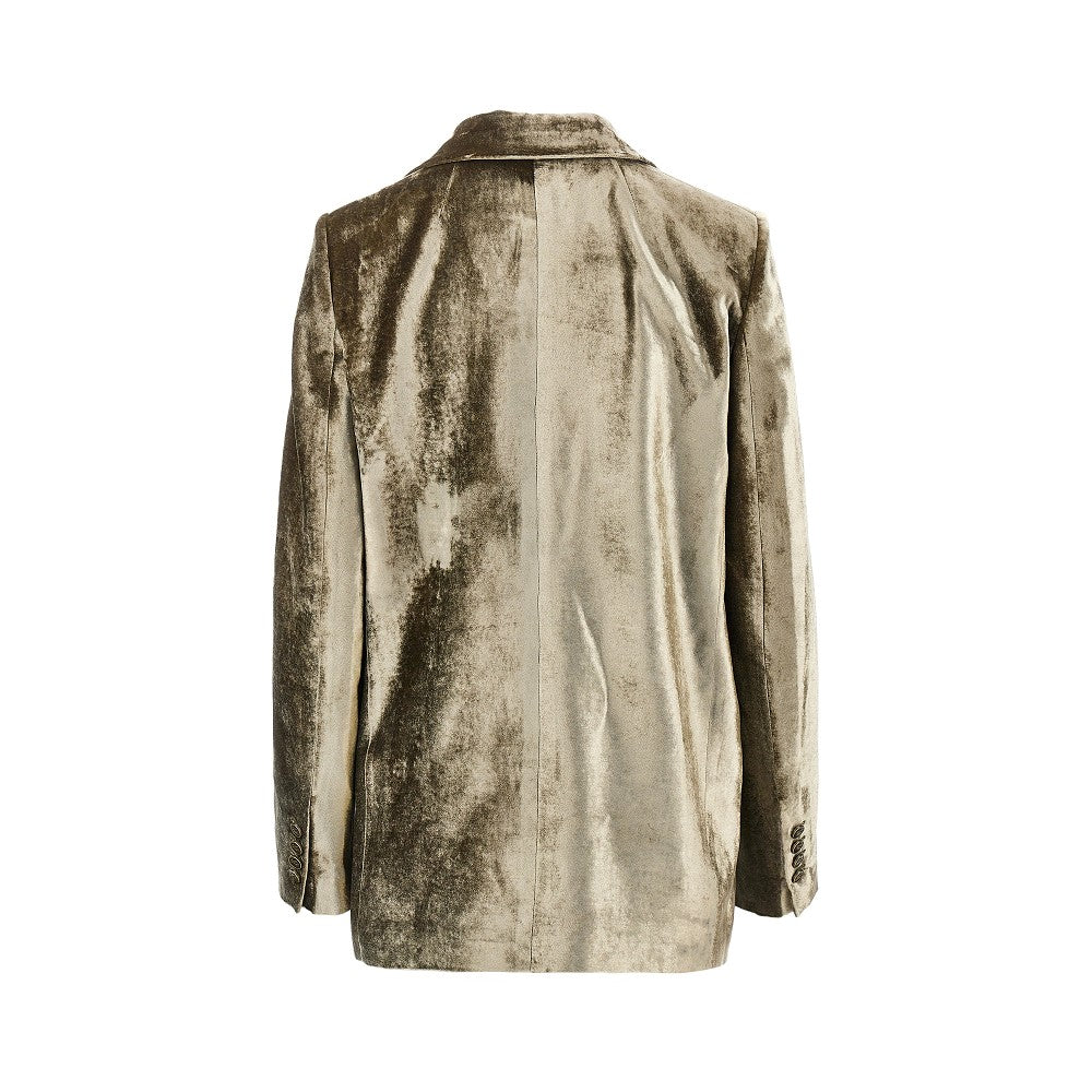 Etro Velvet single-breasted jacket