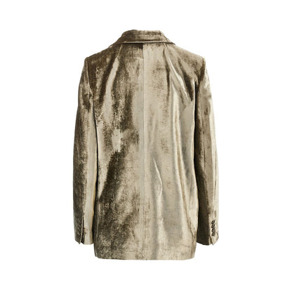 Etro Velvet single-breasted jacket