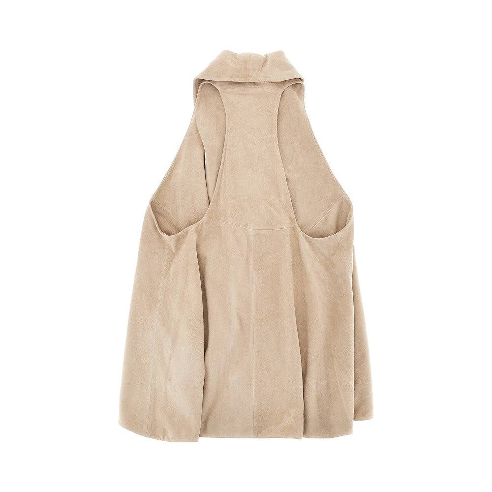 EMPORIO ARMANI Suede leather vest