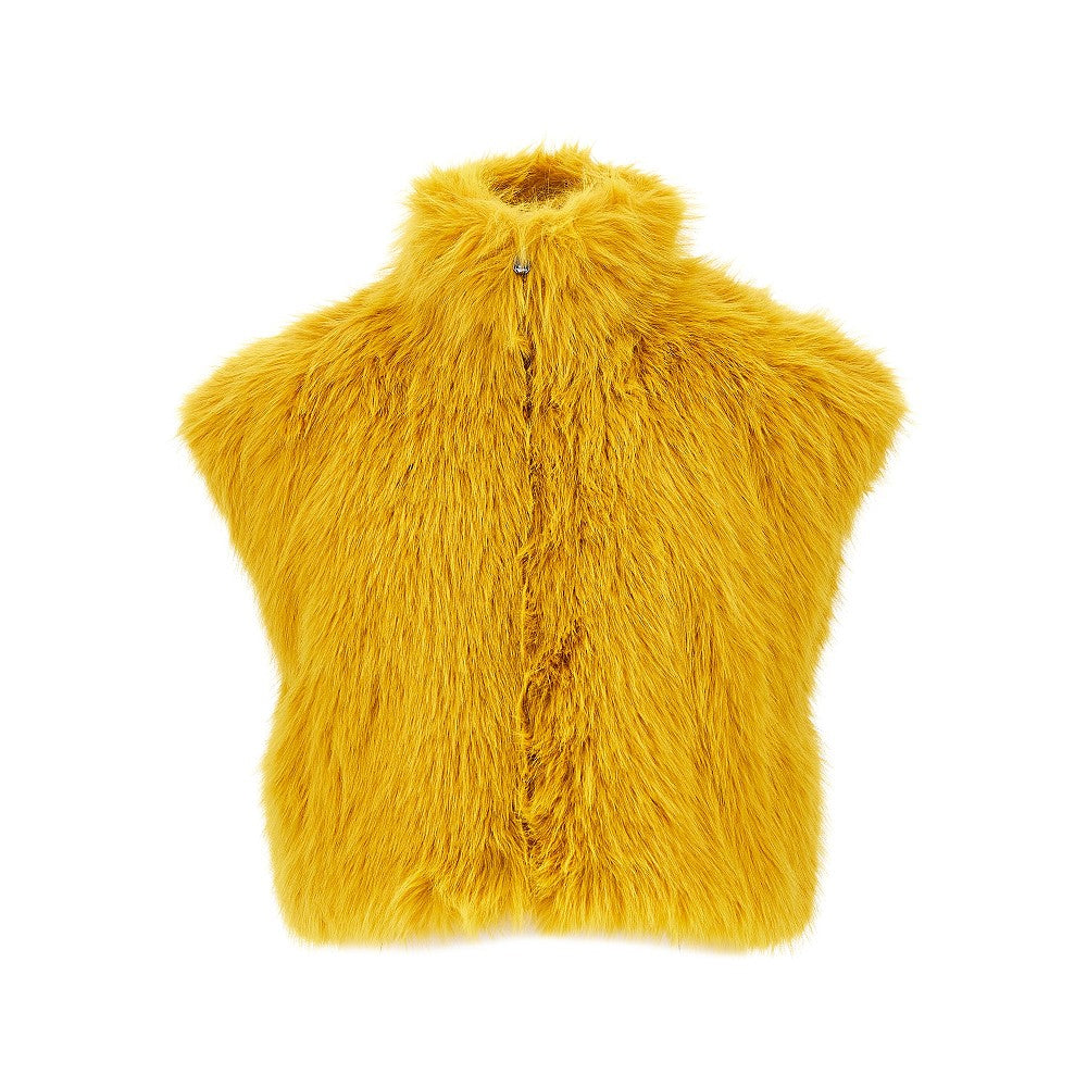 PINKO Faux fur vest