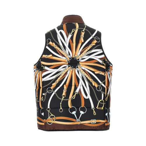 GUCCI Silk and cotton twill reversible vest