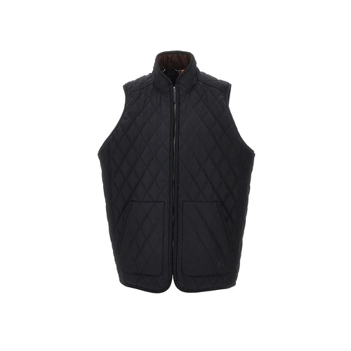GUCCI Silk and cotton twill reversible vest