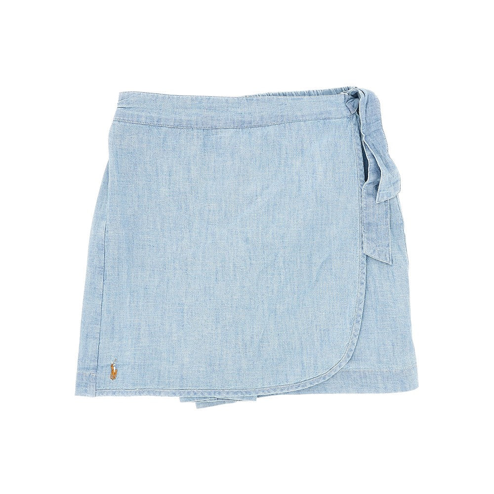 RALPH LAUREN Light denim skort