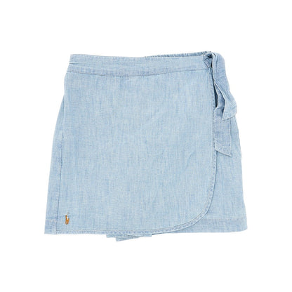 RALPH LAUREN Light denim skort