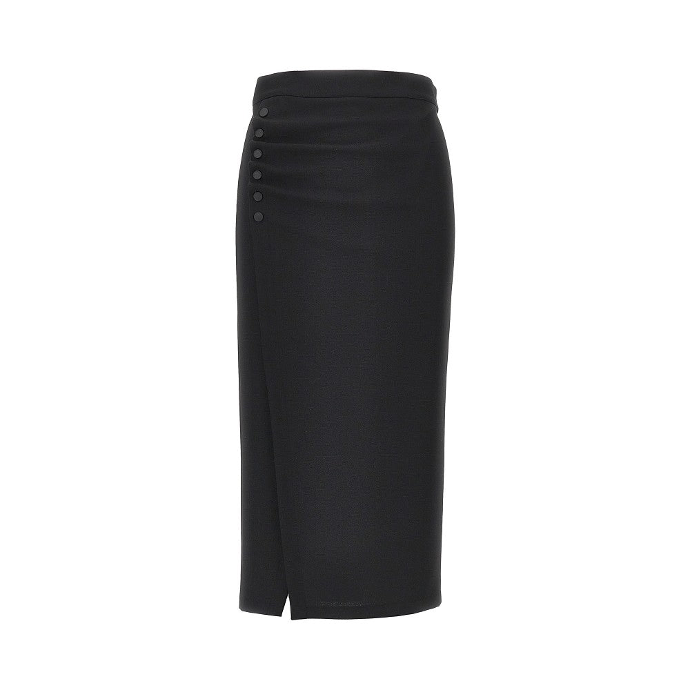 EMPORIO ARMANI Viscose-blend midi skirt