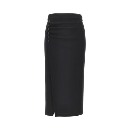 EMPORIO ARMANI Viscose-blend midi skirt