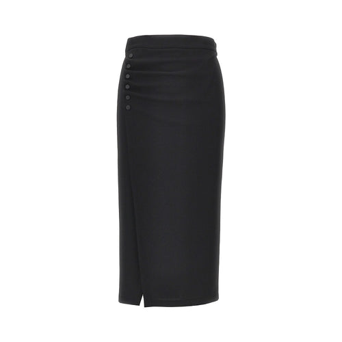 EMPORIO ARMANI Viscose-blend midi skirt