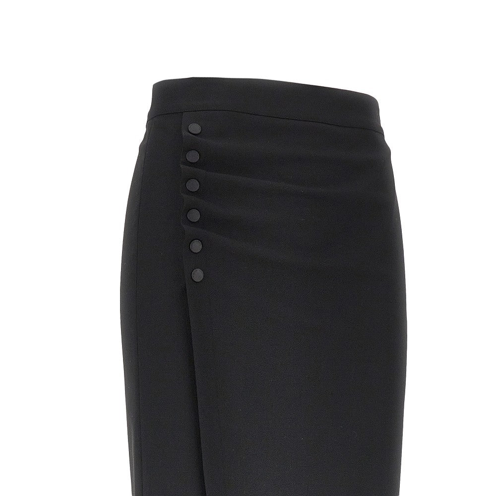 EMPORIO ARMANI Viscose-blend midi skirt
