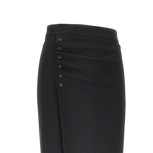 EMPORIO ARMANI Viscose-blend midi skirt
