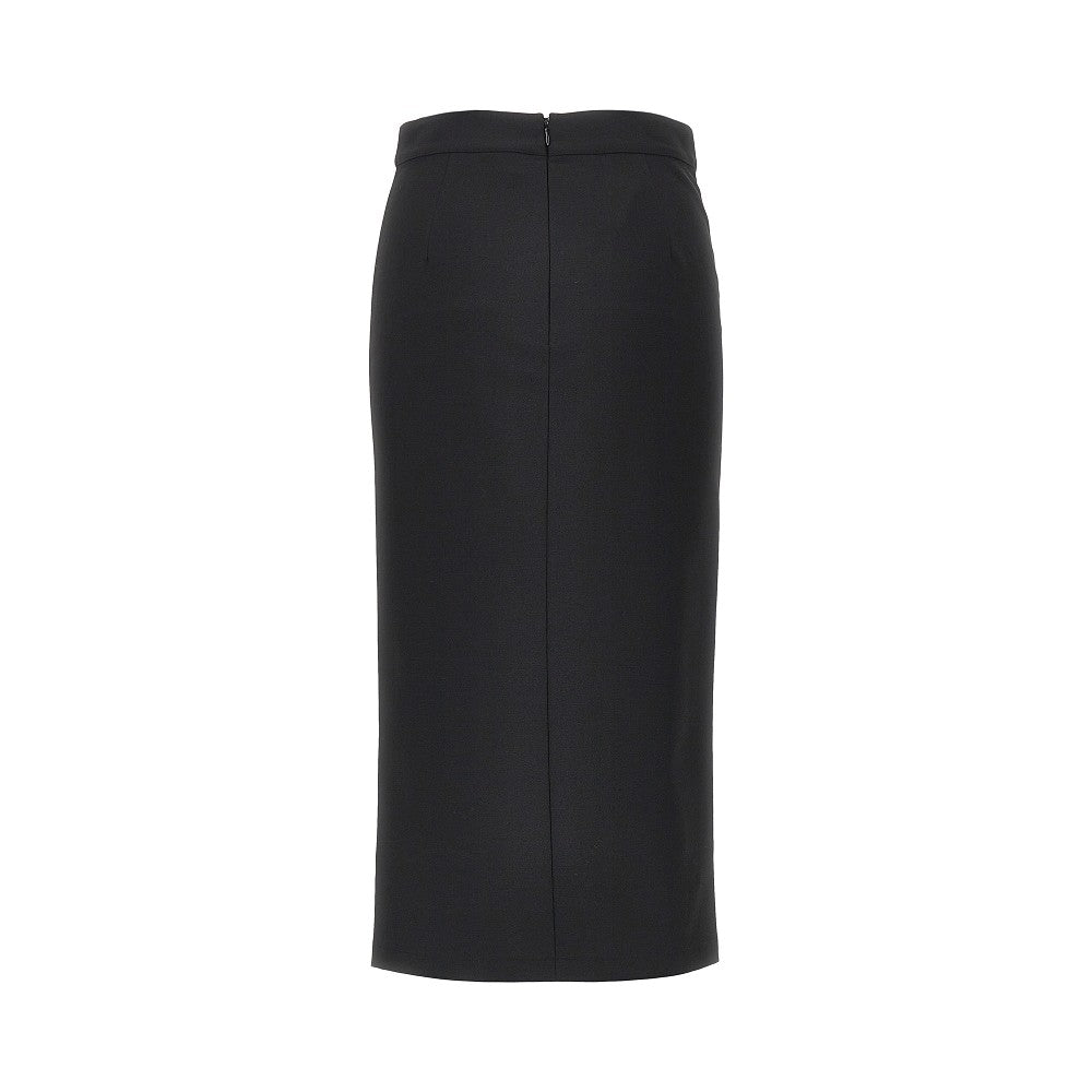 EMPORIO ARMANI Viscose-blend midi skirt