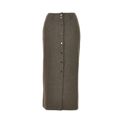 EMPORIO ARMANI Knitted midi skirt