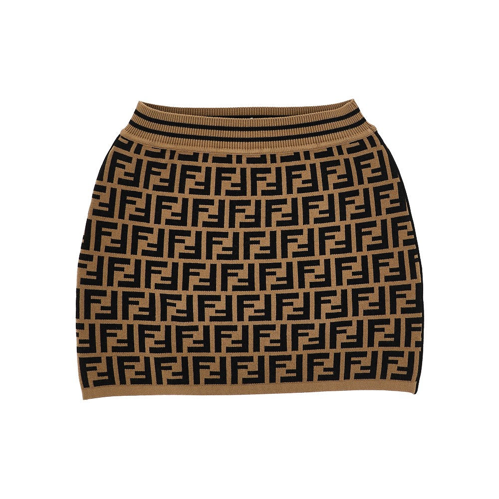 FENDI FF knitted mini skirt