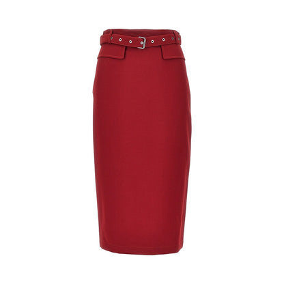 PINKO Viscose-blend crêpe skirt