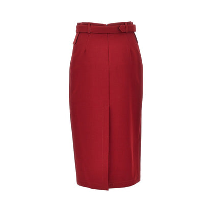 PINKO Viscose-blend crêpe skirt