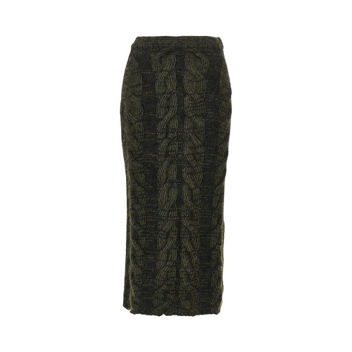 Khaite 'Ziva' knitted long skirt