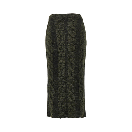 Khaite 'Ziva' knitted long skirt