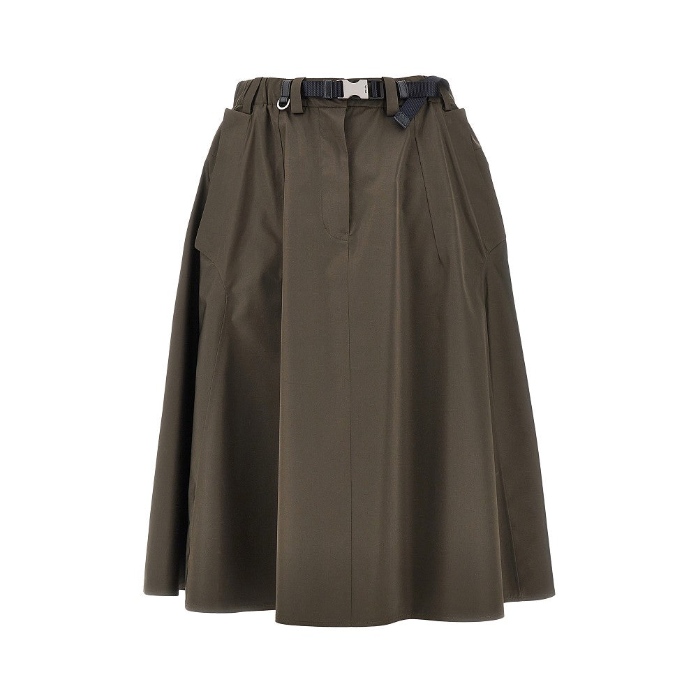 PRADA Technical canvas midi skirt